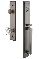 Grandeur HardwareFAVDGRCHMFifth Avenue One-Piece Handleset with D Grip and Chambord Knob