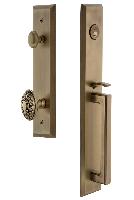 Grandeur HardwareFAVDGRGVCFifth Avenue One-Piece Handleset with D Grip and Grande Victorian Knob