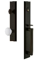 Grandeur Hardware
FAVDGRHYD
Fifth Avenue One-Piece Handleset with D Grip and Hyde Park Knob