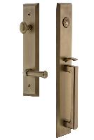 Grandeur HardwareFAVDGRGEOFifth Avenue One-Piece Handleset with D Grip and Georgetown Lever