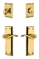 GrandeurFAVBEL_ComboFifth Avenue Plate with Bellagio Lever and matching Deadbolt
