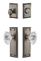 GrandeurFAVBIA_ComboFifth Avenue Plate with Biarritz Crystal Knob and matching Deadbolt