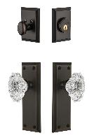 GrandeurFAVBIA_ComboFifth Avenue Plate with Biarritz Crystal Knob and matching Deadbolt