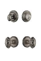 GrandeurGEOGVC_ComboGeorgetown Rosette with Grande Victorian Knob and matching Deadbolt
