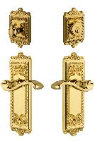 GrandeurWINPRT_ComboWindsor Plate with Portfino Lever and matching Deadbolt