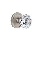 GrandeurCIRFONCirculaire Rosette Privacy with Fontainebleau Crystal Knob