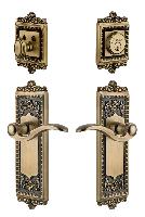 GrandeurWINBEL_ComboWindsor Plate with Bellagio Lever and matching Deadbolt
