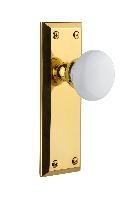 GrandeurFAVHYDFifth Avenue Plate Privacy with Hyde Park Knob
