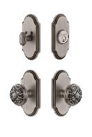 GrandeurARCWIN_ComboArc Plate with Windsor Knob and matching Deadbolt