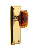 GrandeurFAVBCAFifth Avenue Plate Privacy with Baguette Crystal Knob