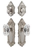 GrandeurGVCBCC_ComboGrande Vic Plate with Baguette Crystal Knob and matching Deadbolt