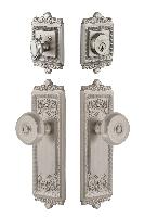 GrandeurWINBOU_ComboWindsor Plate with Bouton Knob and matching Deadbolt