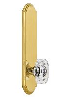 GrandeurARCBCCTALLArc Tall Plate Double Dummy with Baguette Clear Crystal Knob