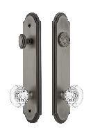 Grandeur HardwareARCBOR_82Arc Tall Plate Complete Entry Set with Bordeaux Knob