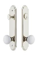 Grandeur HardwareARCHYD_82Arc Tall Plate Complete Entry Set with Hyde Park Knob