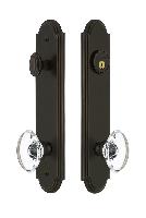 Grandeur HardwareARCPRO_82Arc Tall Plate Complete Entry Set with Provence Knob