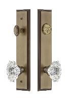 Grandeur HardwareCARBIA_82Carre' Tall Plate Complete Entry Set with Biarritz Knob