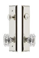 Grandeur HardwareFAVBCC_82Fifth Avenue Tall Plate Complete Entry Set with Baguette Clear Crystal