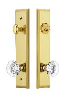 Grandeur HardwareFAVBOR_82Fifth Avenue Tall Plate Complete Entry Set with Bordeaux Knob