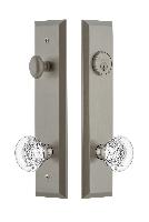 Grandeur HardwareFAVBOR_82Fifth Avenue Tall Plate Complete Entry Set with Bordeaux Knob