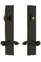Grandeur HardwareCARPRT_82Carre' Tall Plate Complete Entry Set with Portofino Lever