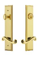 Grandeur HardwareFAVNEW_82Fifth Avenue Tall Plate Complete Entry Set with Newport Lever