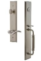 Grandeur HardwareCARCGRBELCarre' One-Piece Handleset with C Grip and Bellagio Lever