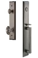 Grandeur HardwareFAVDGRGVCFifth Avenue One-Piece Handleset with D Grip and Grande Victorian Knob