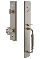 Grandeur HardwareFAVFGRWINFifth Avenue One-Piece Handleset with F Grip and Windsor Knob