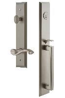 Grandeur HardwareFAVDGRPRTFifth Avenue One-Piece Handleset with D Grip and Portofino Lever