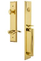 Grandeur HardwareFAVDGRBELFifth Avenue One-Piece Handleset with D Grip and Bellagio Lever
