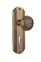 Nostalgic WarehouseDECCRADeco Plate Craftsman Door Knob with or With Out Keyhole