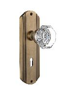 Nostalgic WarehouseDECWALDeco Plate Waldorf Door Knob with or With Out Keyhole