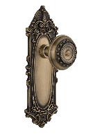 Nostalgic WarehouseVICMEAVictorian Plate Meadows Door Knob with or With Out Keyhole