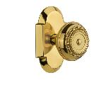 Nostalgic WarehouseCOTMEACottage Plate Meadows Door Knob with or With Out Keyhole