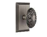 Nostalgic WarehouseSTUVICStudio Plate Victorian Door Knob with or With Out Keyhole