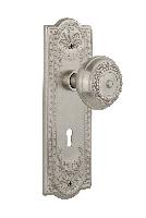 Nostalgic WarehouseMEAMEAMeadows Plate Meadows Door Knob with or With Out Keyhole