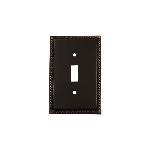 Nostalgic WarehouseROPSWPLTT1Rope Switch Plate with Single Toggle