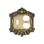 Nostalgic WarehouseVICSWPLTTDVictorian Switch Plate with Toggle and Outlet