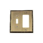 Nostalgic WarehouseEADSWPLTTREgg & Dart Switch Plate with Toggle and Rocker