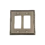 Nostalgic WarehouseROPSWPLTR2Rope Switch Plate with Double Rocker