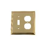 Nostalgic WarehouseDECSWPLTTDDeco Switch Plate with Toggle and Outlet