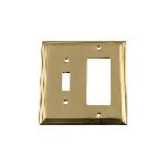 Nostalgic WarehouseDECSWPLTTRDeco Switch Plate with Toggle and Rocker