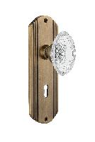 Nostalgic WarehouseDECCVIDeco Plate Crystal Victorian Knob with or With Out Keyhole